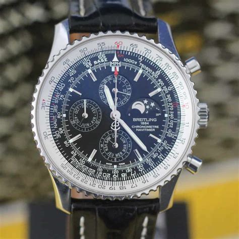 breitling 1461 black steel|breitling navitimer moonphase.